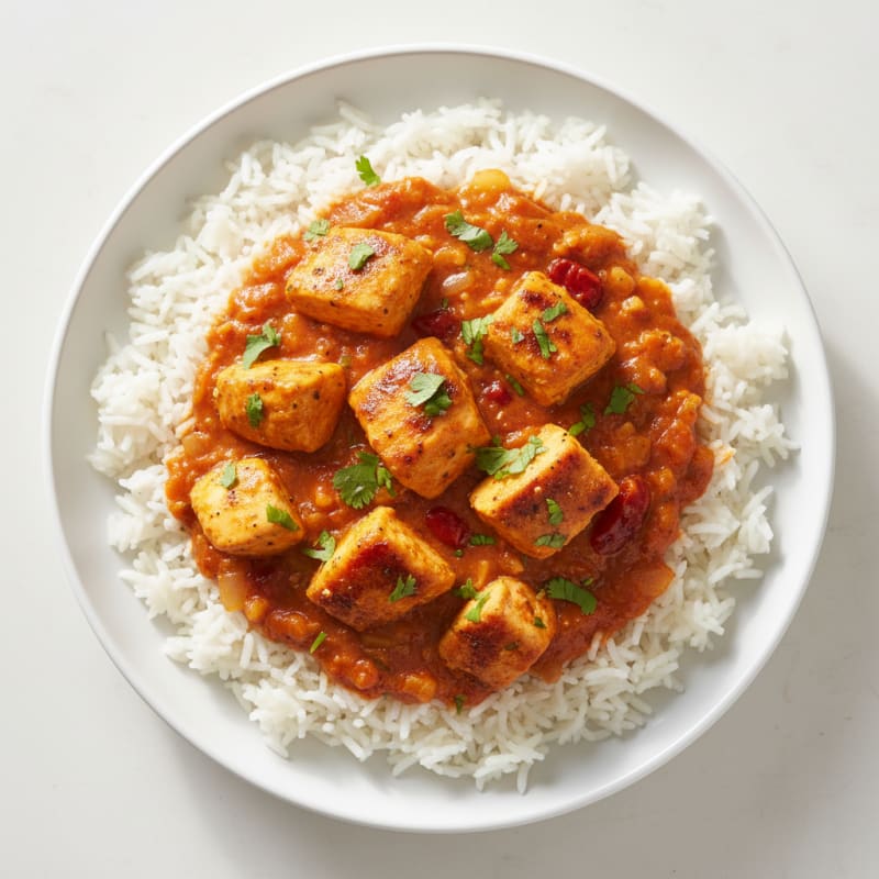 Creamy Tomato Butter Chicken with Basmati