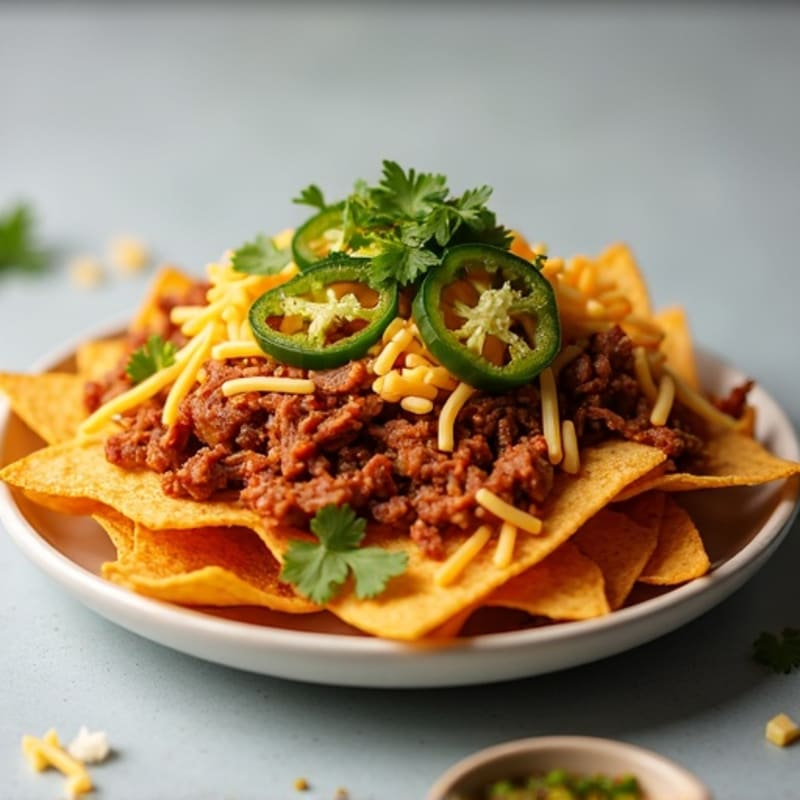 Crispy Baked Pulled Pork Nachos with Fresh Salsa