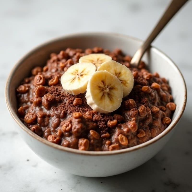 Fudgy Chocolate Protein Brownie Oatmeal