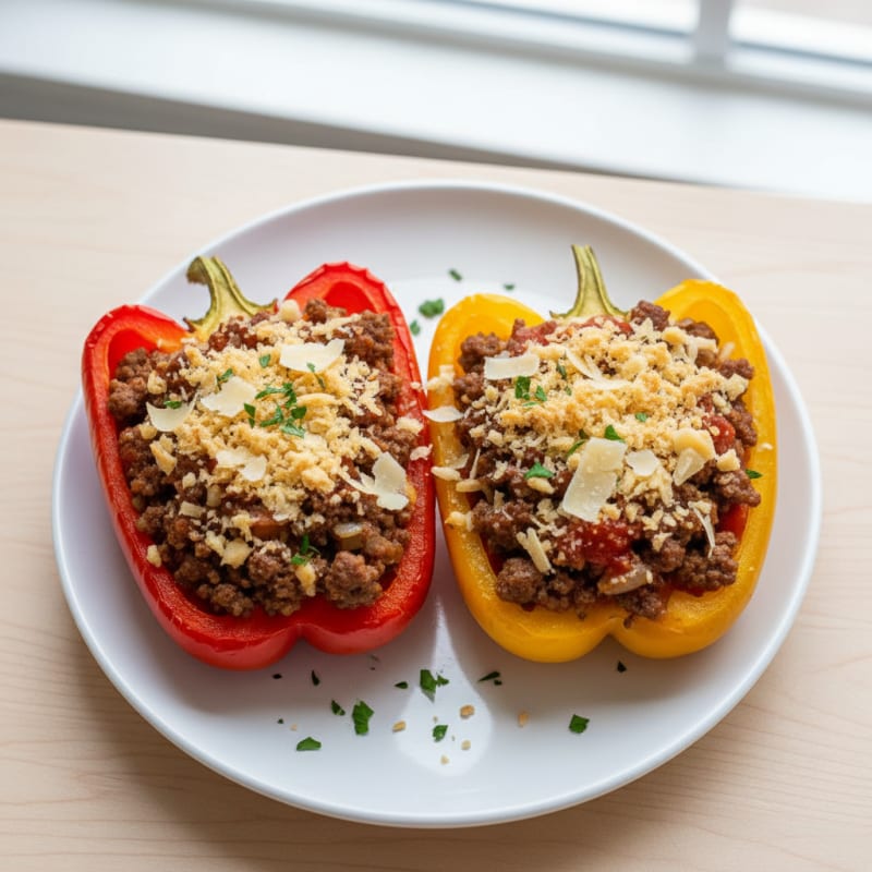 Ground Beef Stuffed Bell Peppers