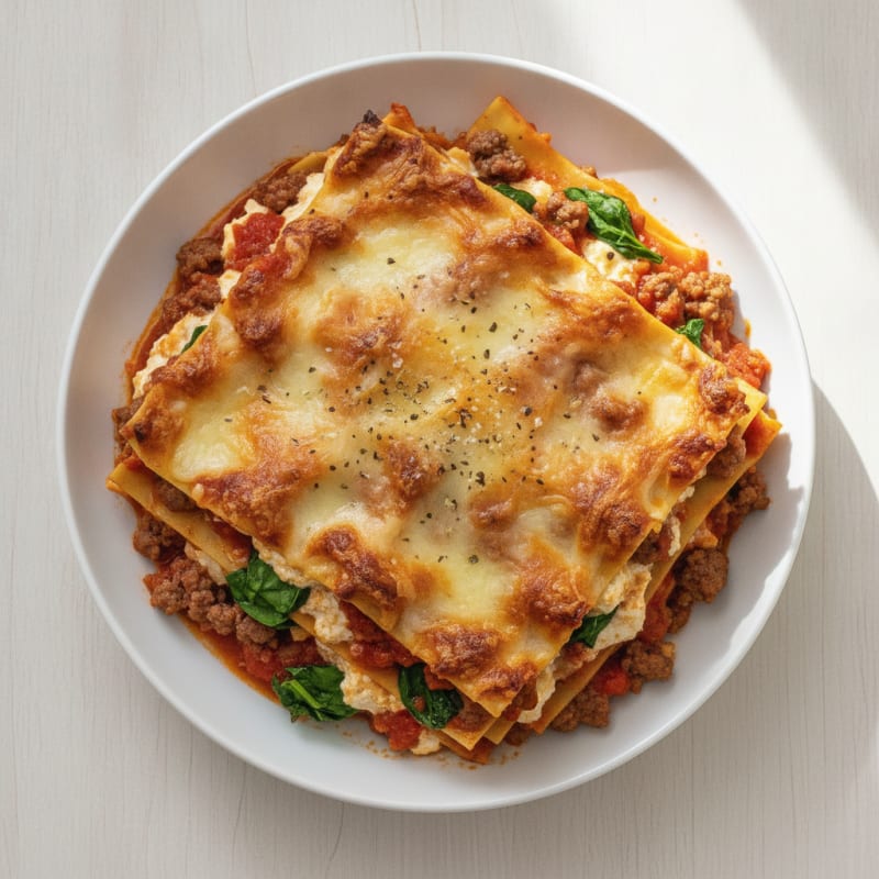 Classic Beef and Ricotta Lasagna Bake