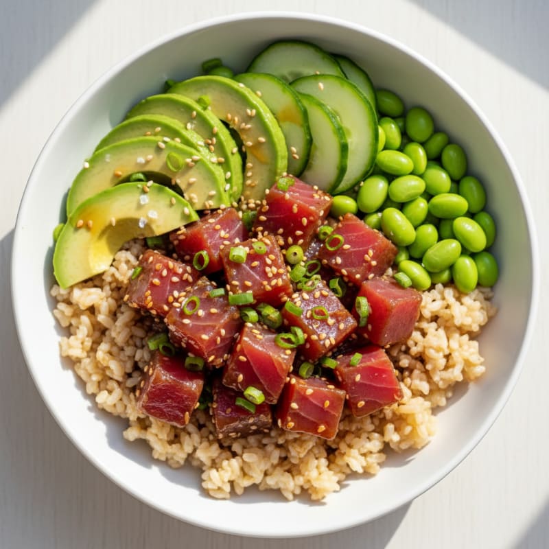 Zesty Hawaiian Tuna Poke Bowl