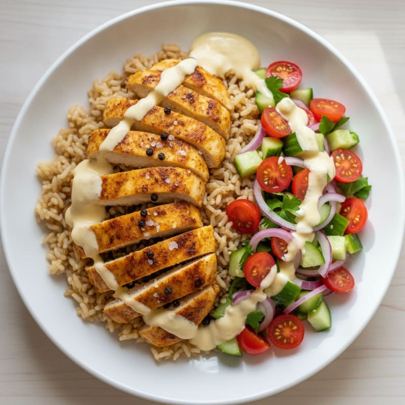 Chicken Shawarma Rice Bowl