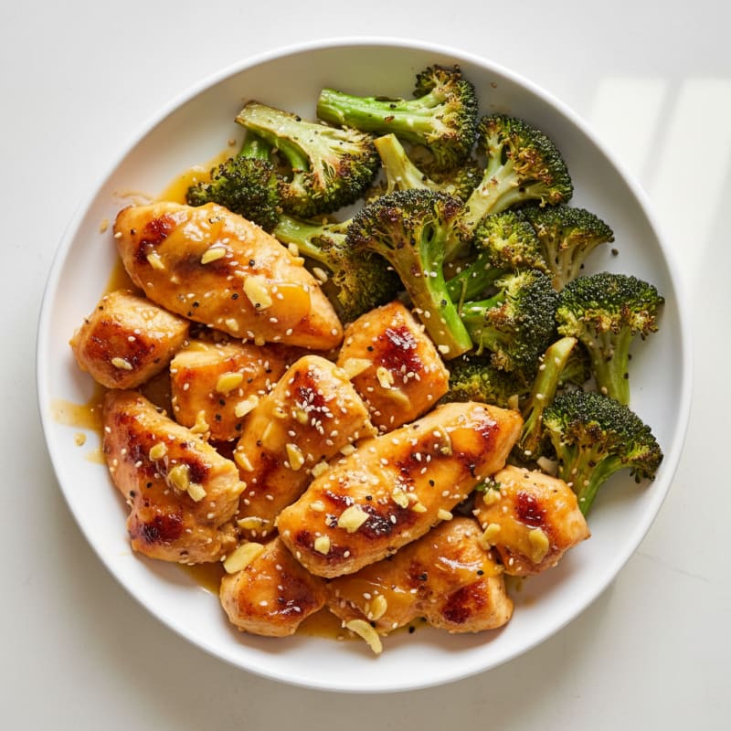 Baked Orange Chicken with Broccoli