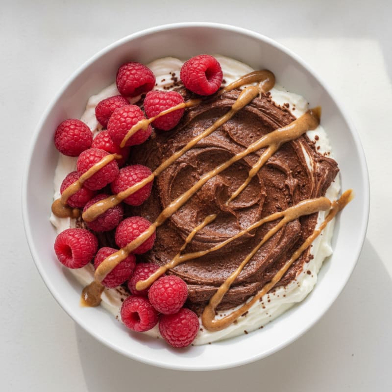 Silky Chocolate Protein Pudding with Greek Yogurt