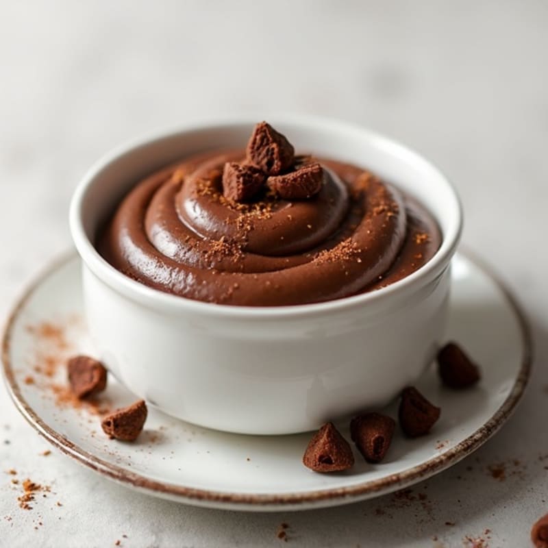 Silky Chocolate Protein Pudding with Greek Yogurt