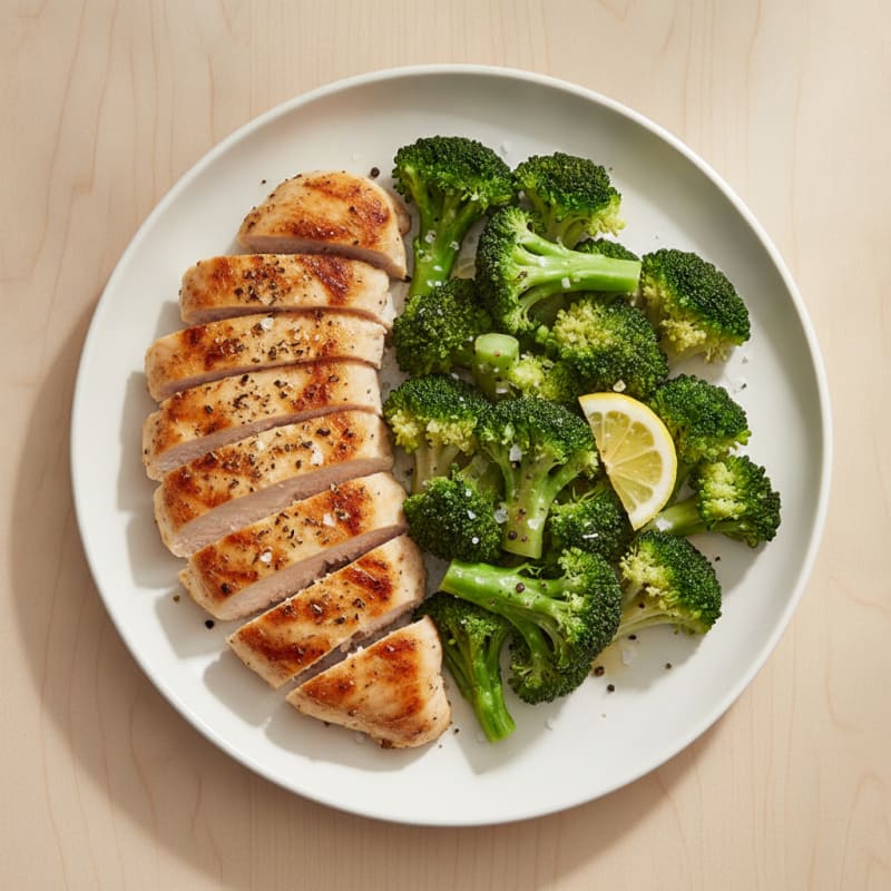 Quick Pan-Seared Herb Chicken and Broccoli