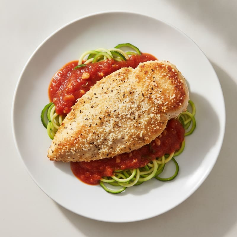 Parmesan-Crusted Chicken with Marinara