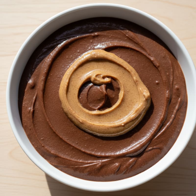 Silky Chocolate Protein Pudding with Almond Butter