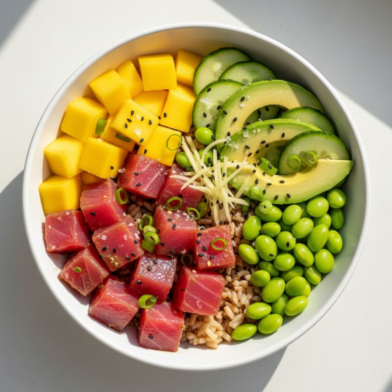 Ahi Tuna Poke Bowl with Mango