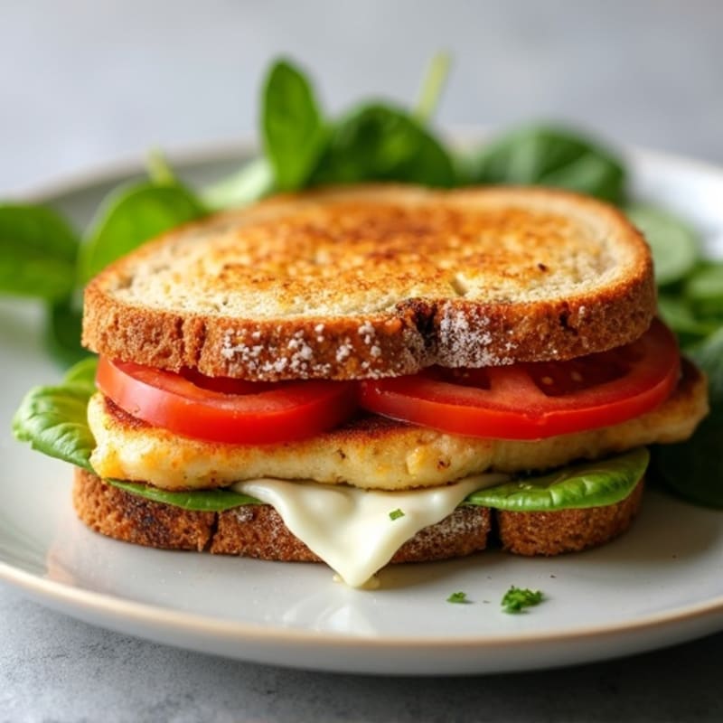 Fresh Mozzarella and Tomato Pesto Melt