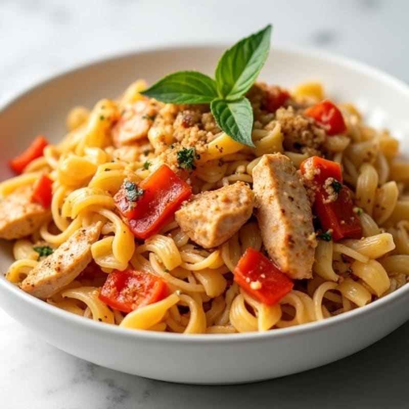 Creamy Cajun Chicken Pasta with Bell Peppers