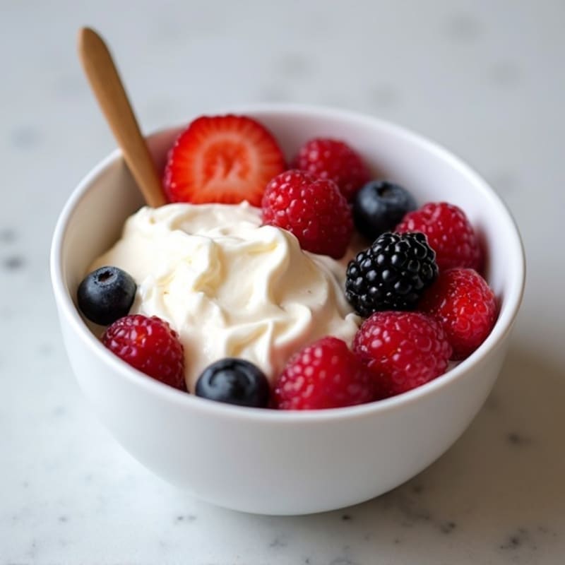 Creamy Greek Yogurt Protein Bowl with Mixed Berries