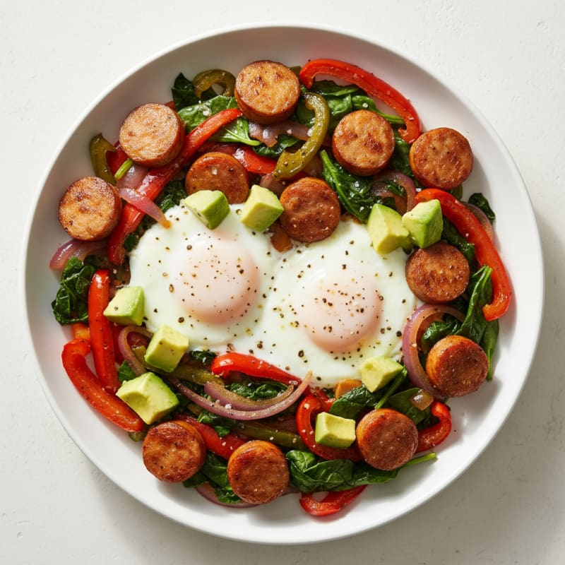 Savory Pan-Fried Sausage Breakfast Skillet