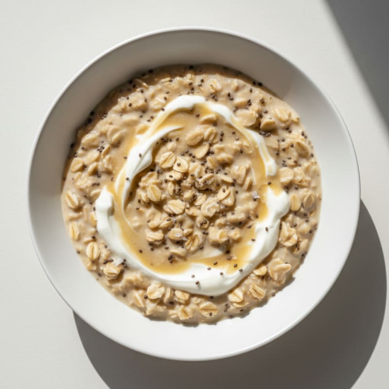 Creamy Vanilla Protein Overnight Oats