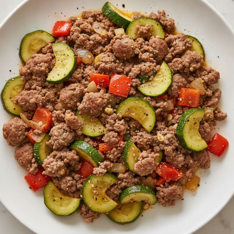 Ground Beef and Vegetable Skillet