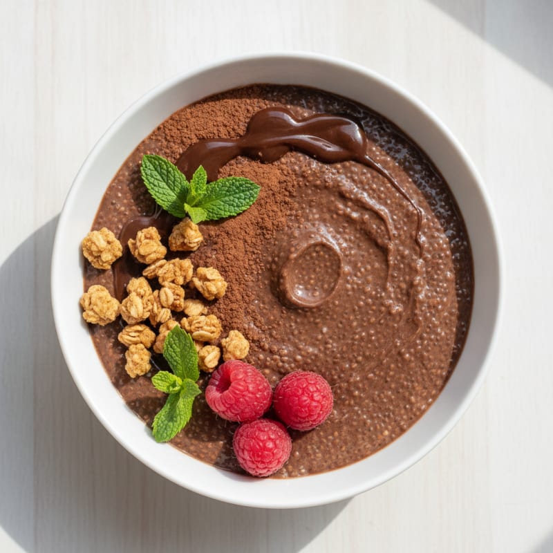 Protein Chocolate Chia Pudding