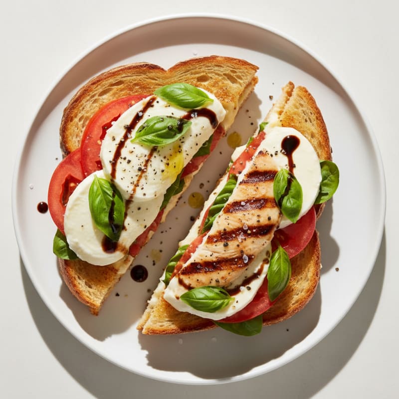 Golden Grilled Caprese Sandwich