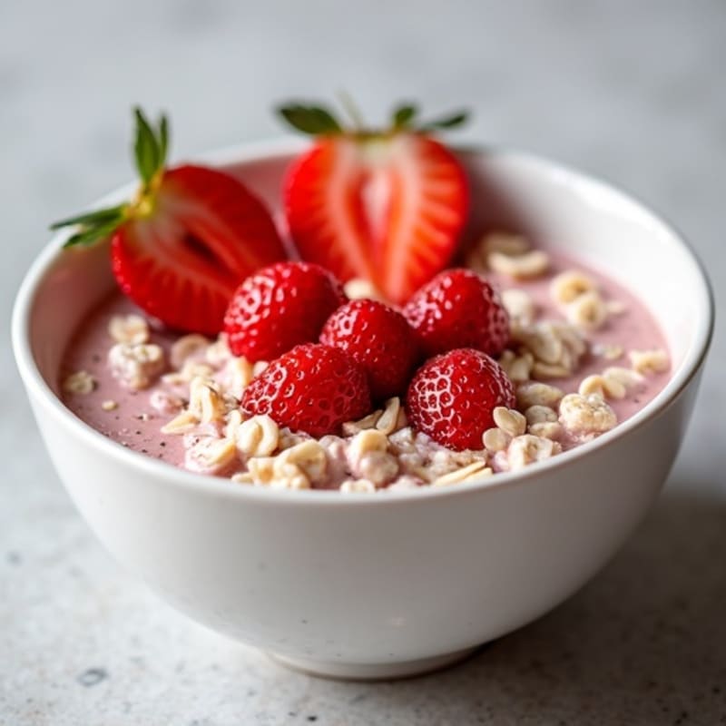 Creamy Strawberry Overnight Oats