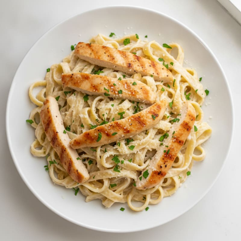Creamy Garlic Parmesan Fettuccine Alfredo