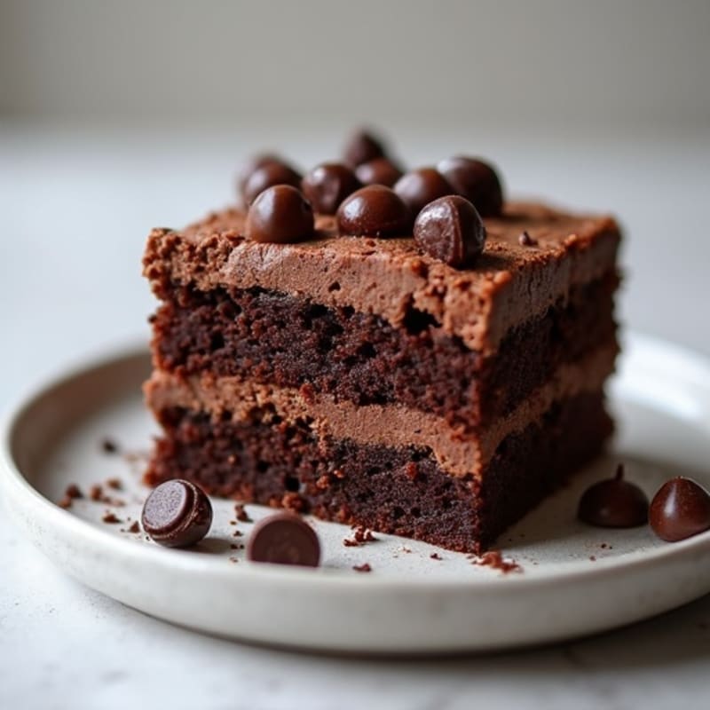 Protein-Rich Dark Chocolate Almond Flour Cake