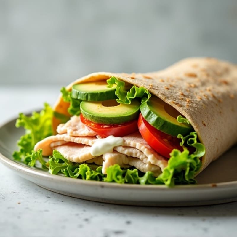 Creamy Turkey Avocado Wrap