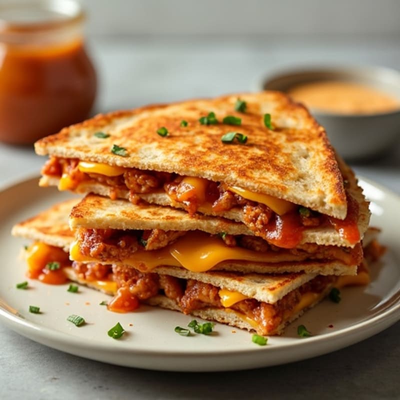 Crispy BBQ Chicken Quesadilla
