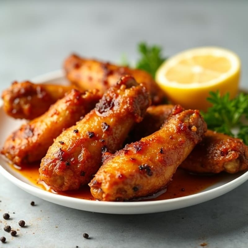 Crispy Baked Chicken Wings with Zesty Lemon Garlic
