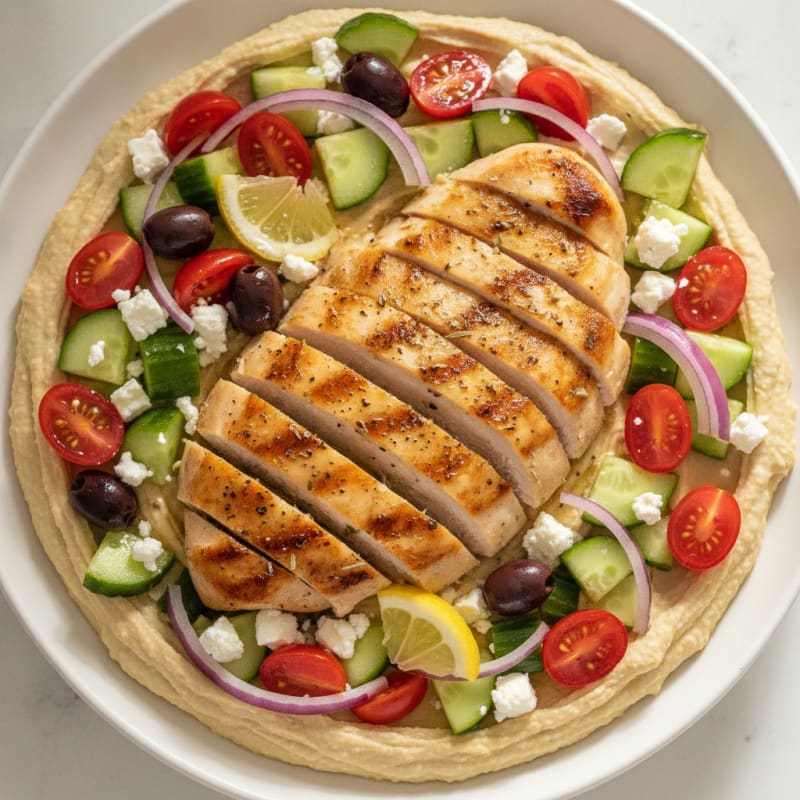 Mediterranean Hummus Vegetable Platter