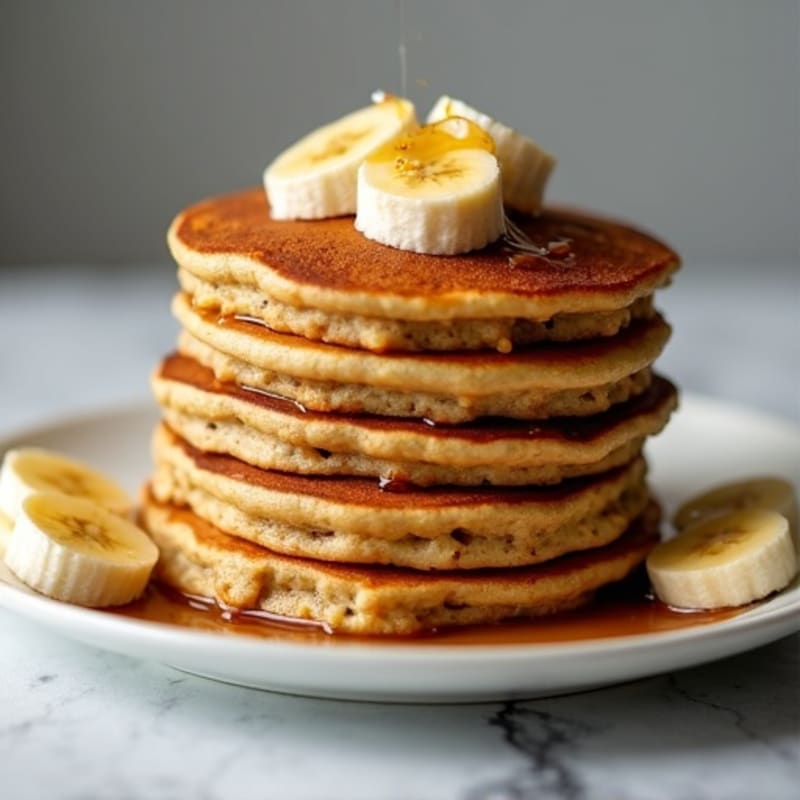 Protein-Packed Caramelized Banana Oat Pancakes