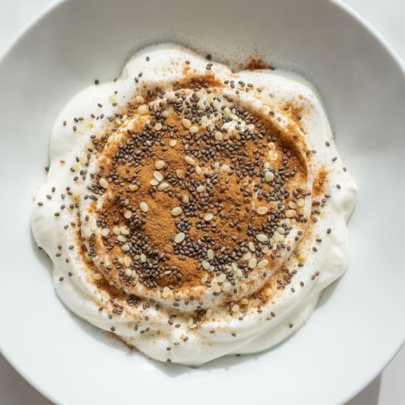 Silky Greek Yogurt Bowl with Chia Seeds and Hemp Hearts