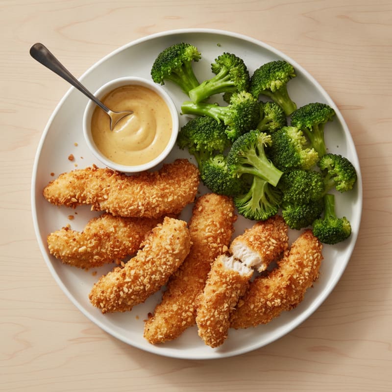 Baked Chicken Tenders with Honey Mustard