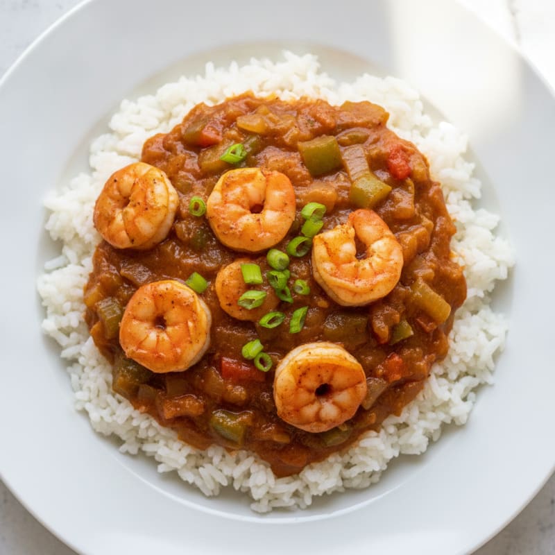Classic Shrimp Etouffee with Rice