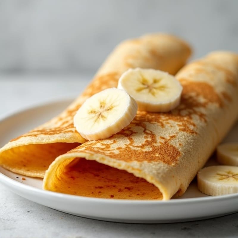 Protein-Packed Almond Butter Banana Crepes