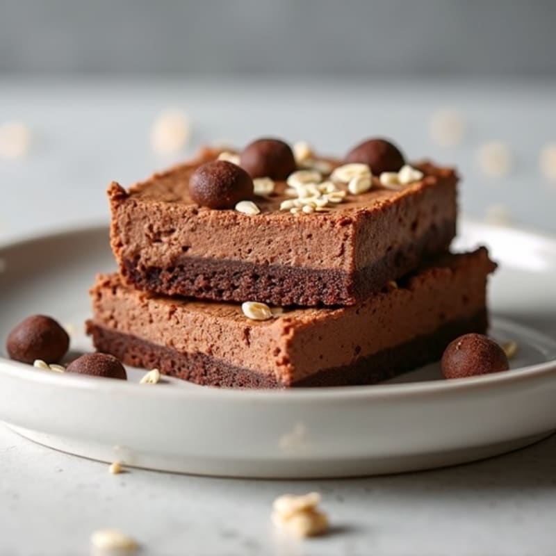 Chocolate Protein Cheesecake Bars
