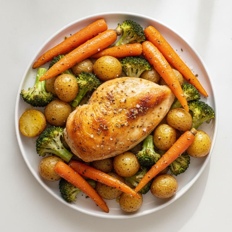 Lemon Herb Roasted Chicken with Vegetables