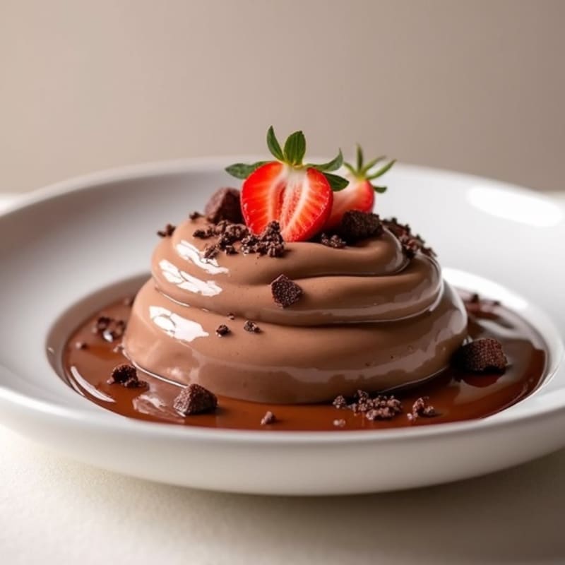 Silky Chocolate Protein Pudding with Greek Yogurt