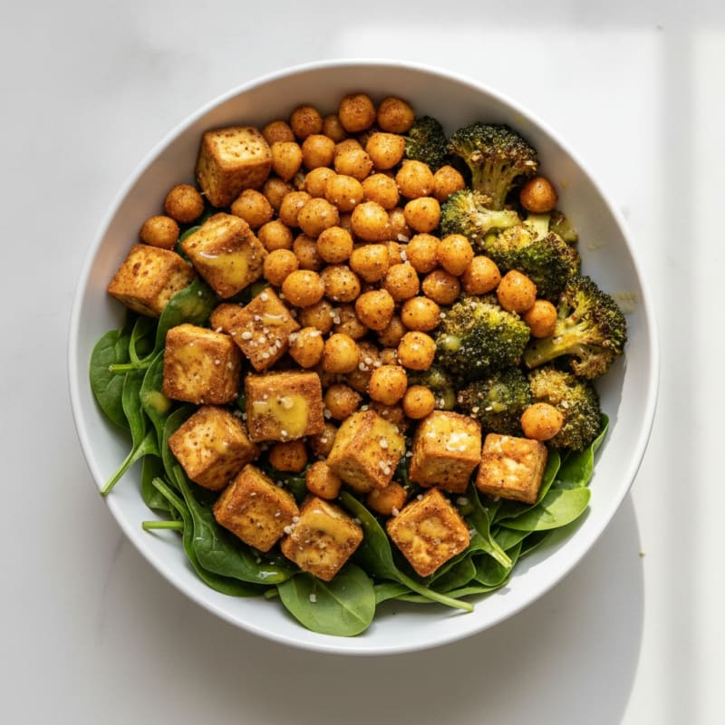 Roasted Vegetable and Chickpea Buddha Bowl