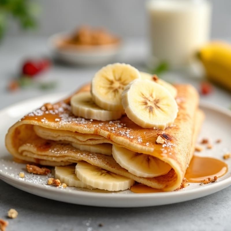 Protein-Packed Almond Butter Banana Crepes