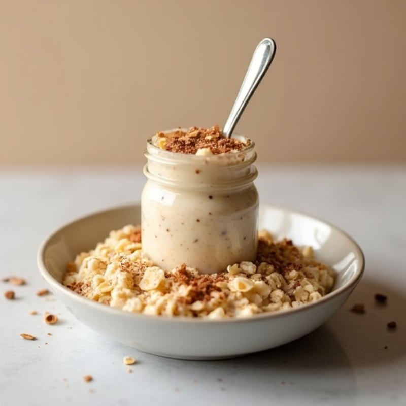 Creamy Vanilla-Cinnamon Overnight Oats with Soy Milk