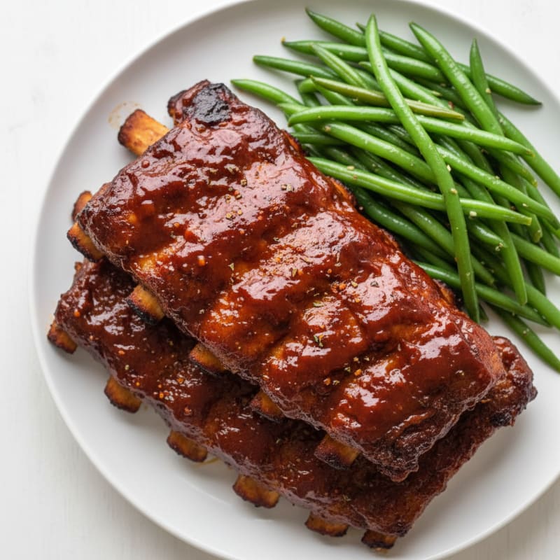 Smoky BBQ Glazed Baby Back Ribs