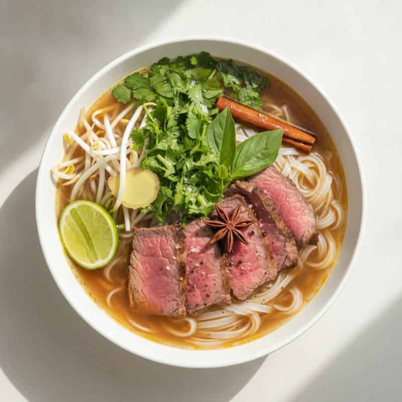 Classic Beef Pho Noodle Soup