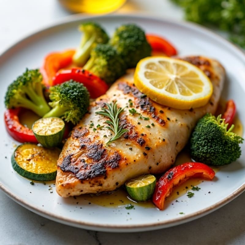 Sheet Pan Lemon Herb Chicken and Crispy Roasted Vegetables