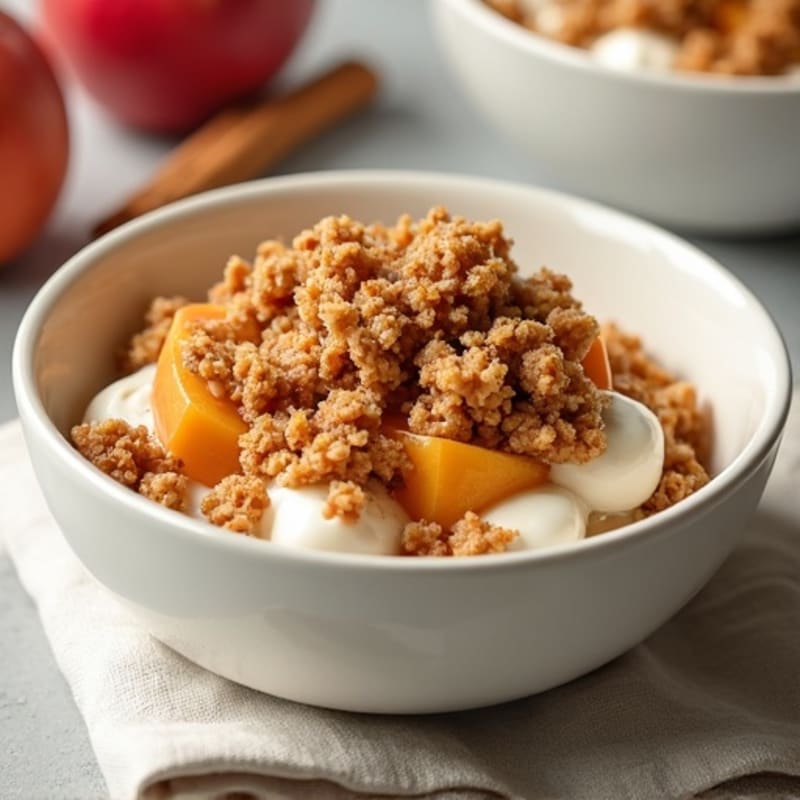 Cinnamon-Spiced Apple Oat Crumble