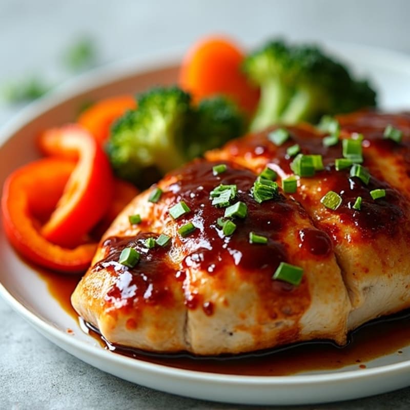 Sticky Teriyaki Chicken with Roasted Vegetables