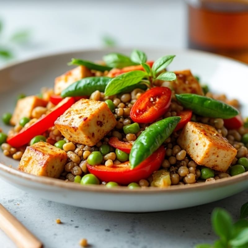 Lentil and Vegetable Protein Stir-Fry