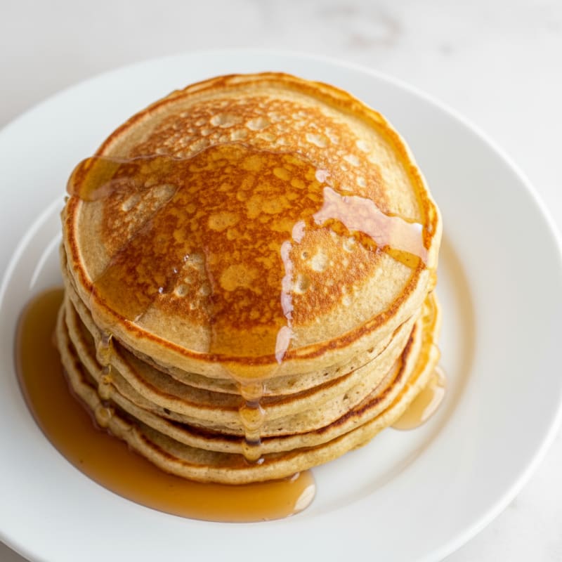 Classic Buttermilk Pancakes with Maple Syrup