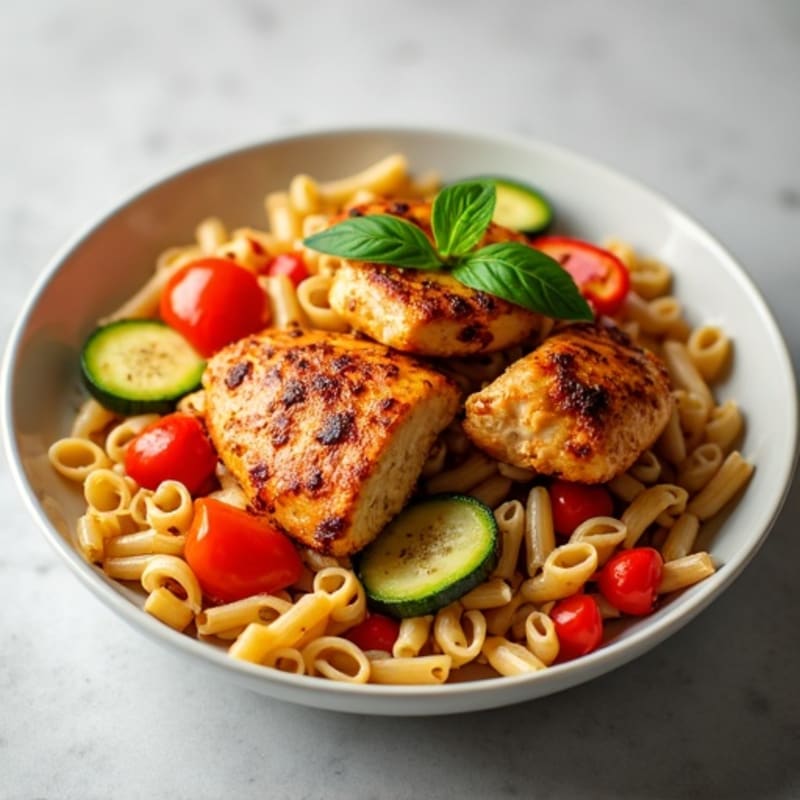 Spicy Cajun Chicken and Veggie Pasta