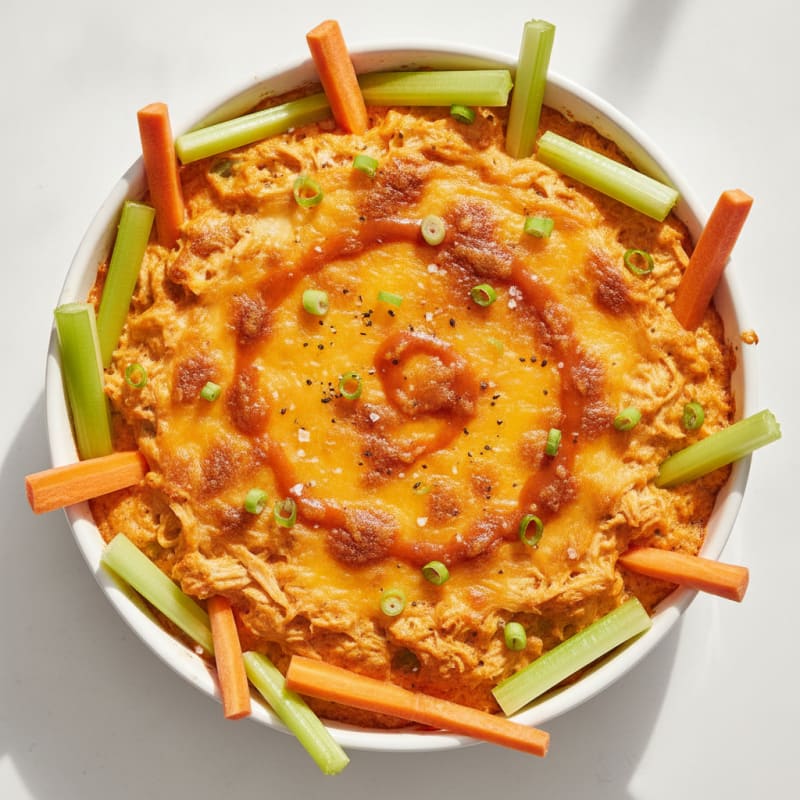 Buffalo Chicken Baked Dip