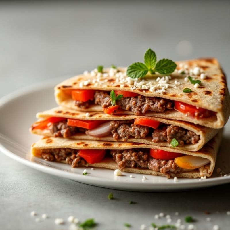 Grilled Steak and Bell Pepper Quesadillas